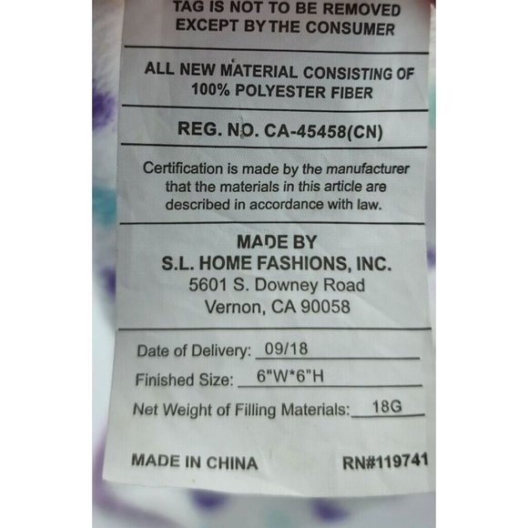 SL Home Fashions Baby Owl Plush Lovey Security Blanket Purple Heart Print - Picture 7 of 9